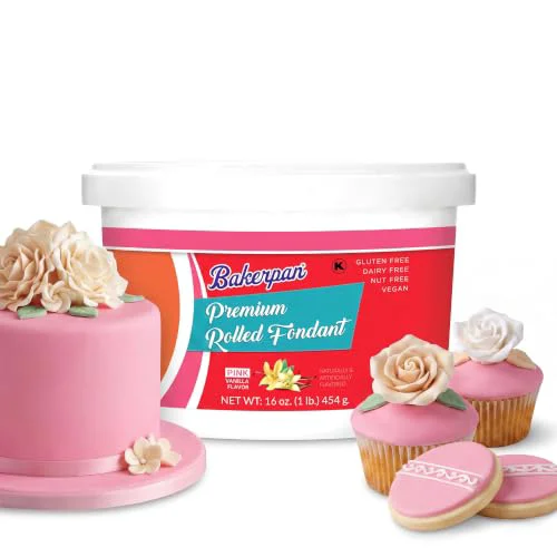 Quality Premium Rolled Pink Fondant for Cake Decorating 16 Ounce Proven