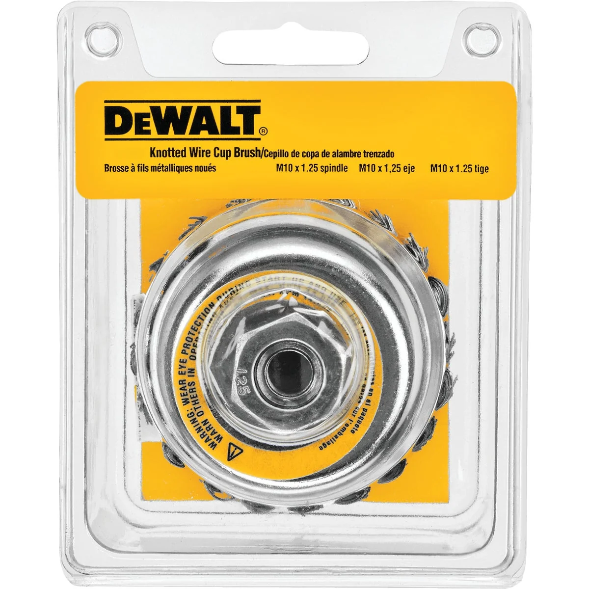 Smooth DeWalt 4 In. Knotted 0.020 In. Angle Grinder Wire Brush Optimized