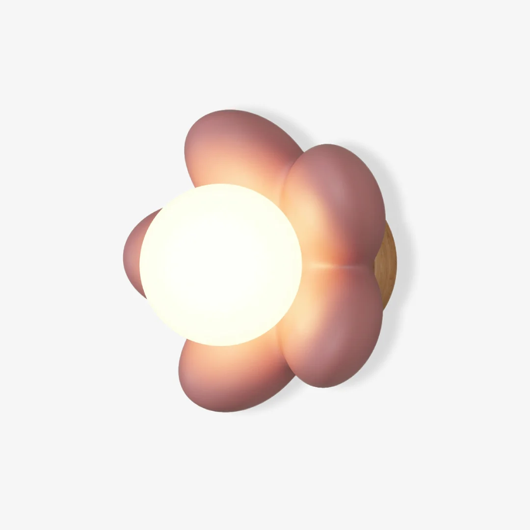 Recyclable Grote hoofd bloem wandlamp Relaxed
