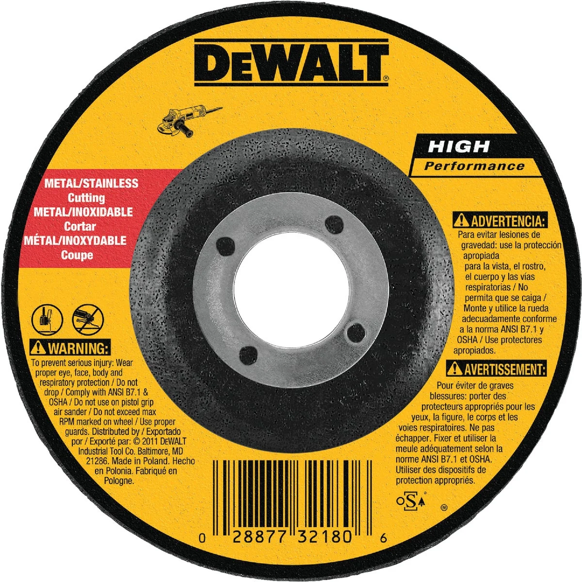 Effective DeWalt HP Type 27 5 In. x 0.045 In. x 7 8 In. Metal Stainless Cut-Off Wheel Optimized