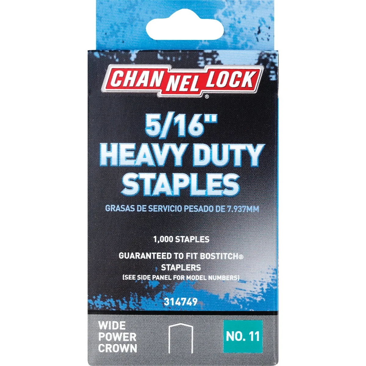 Environmentally Friendly Channellock No. 11 Heavy-Duty Wide Power Crown Staple 5 16 In. 1000-Pack Functional