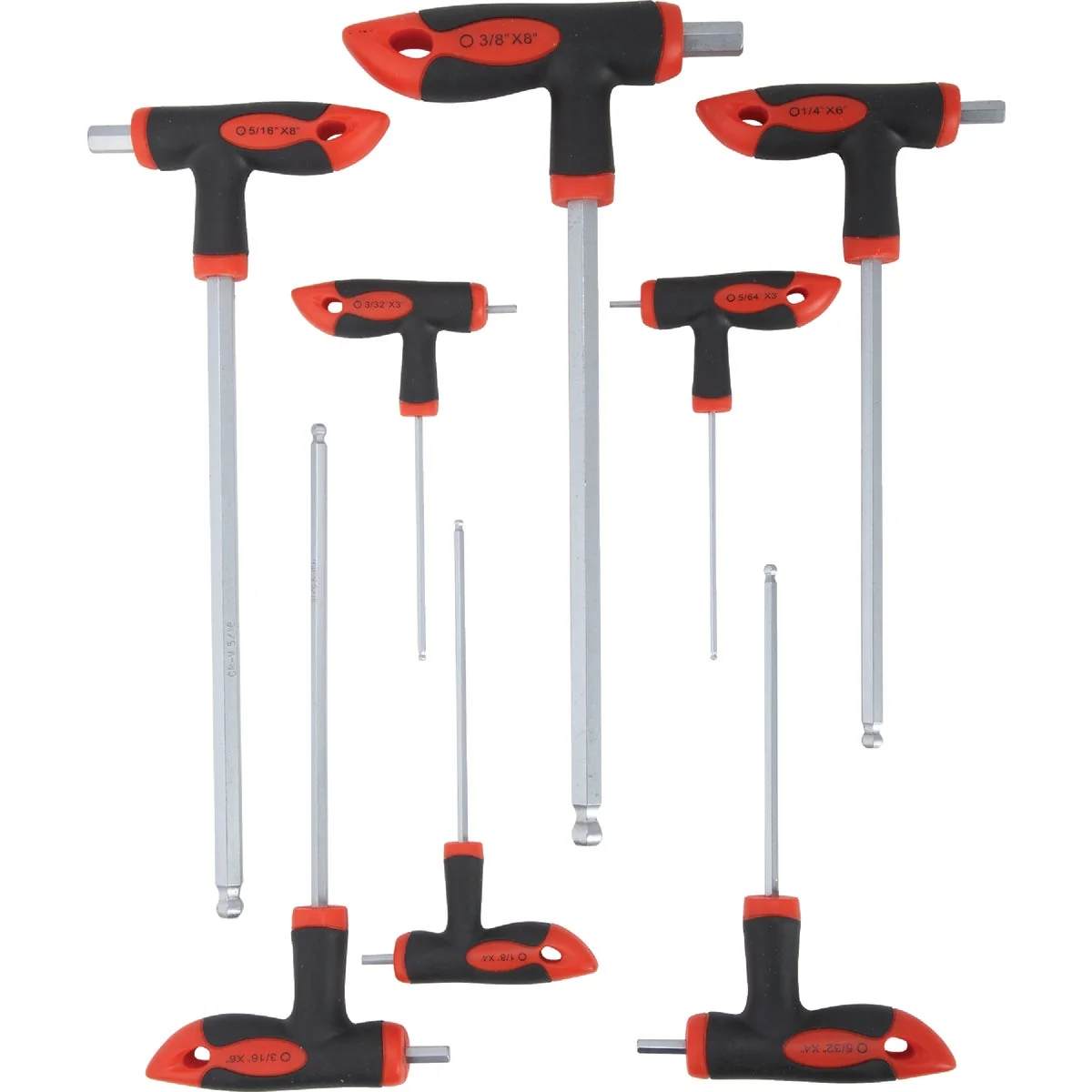 First-Class Do it Standard T-Handle Hex Key Set 8-Piece High-Performance