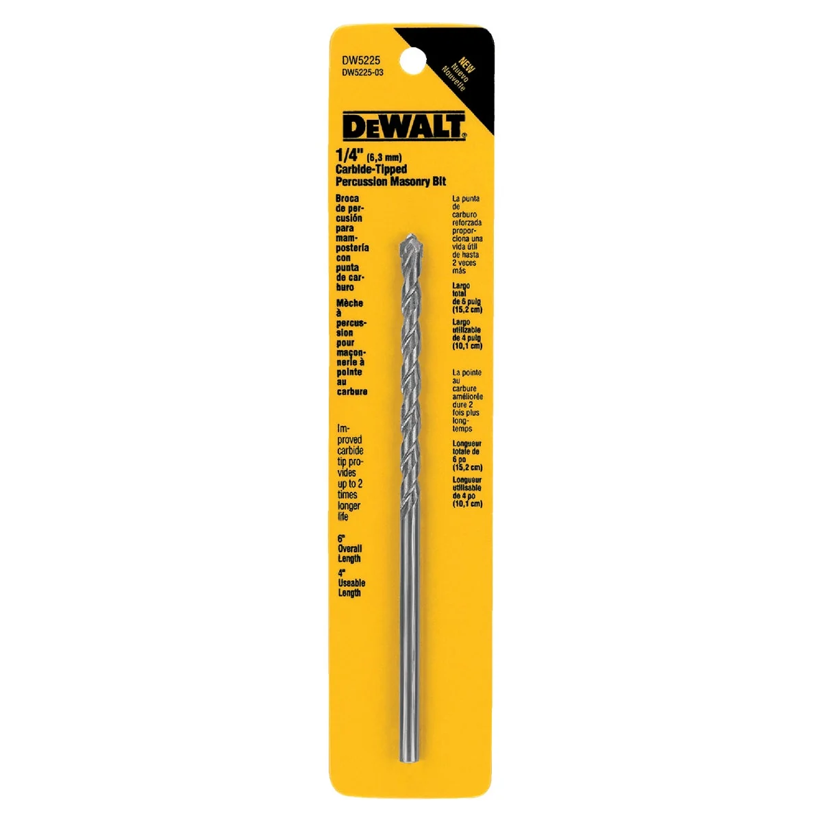 Fine DeWalt 1 4 In. x 6 In. Masonry Drill Bit Premium