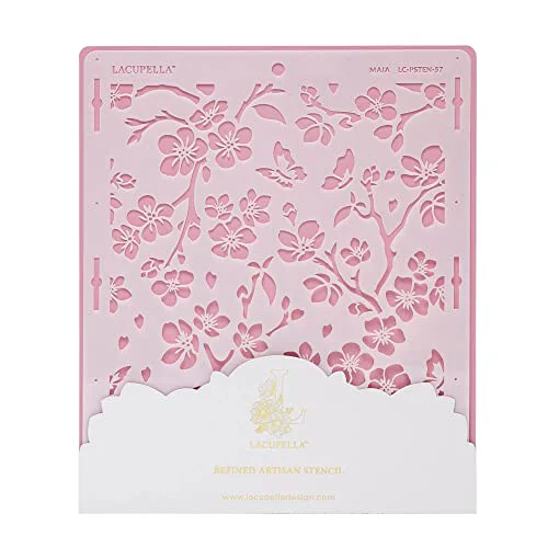 Relaxed Large Cake Decorating Stencil Pure