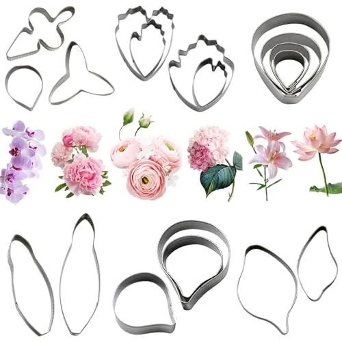 Efficient 6 Set Gumpaste Fondant Flower Cookie Cutter Set Reliable