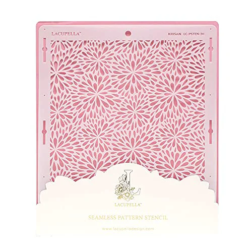 World-Class Cake Decorating Stencil for Tall Buttercream Cake Minimalist
