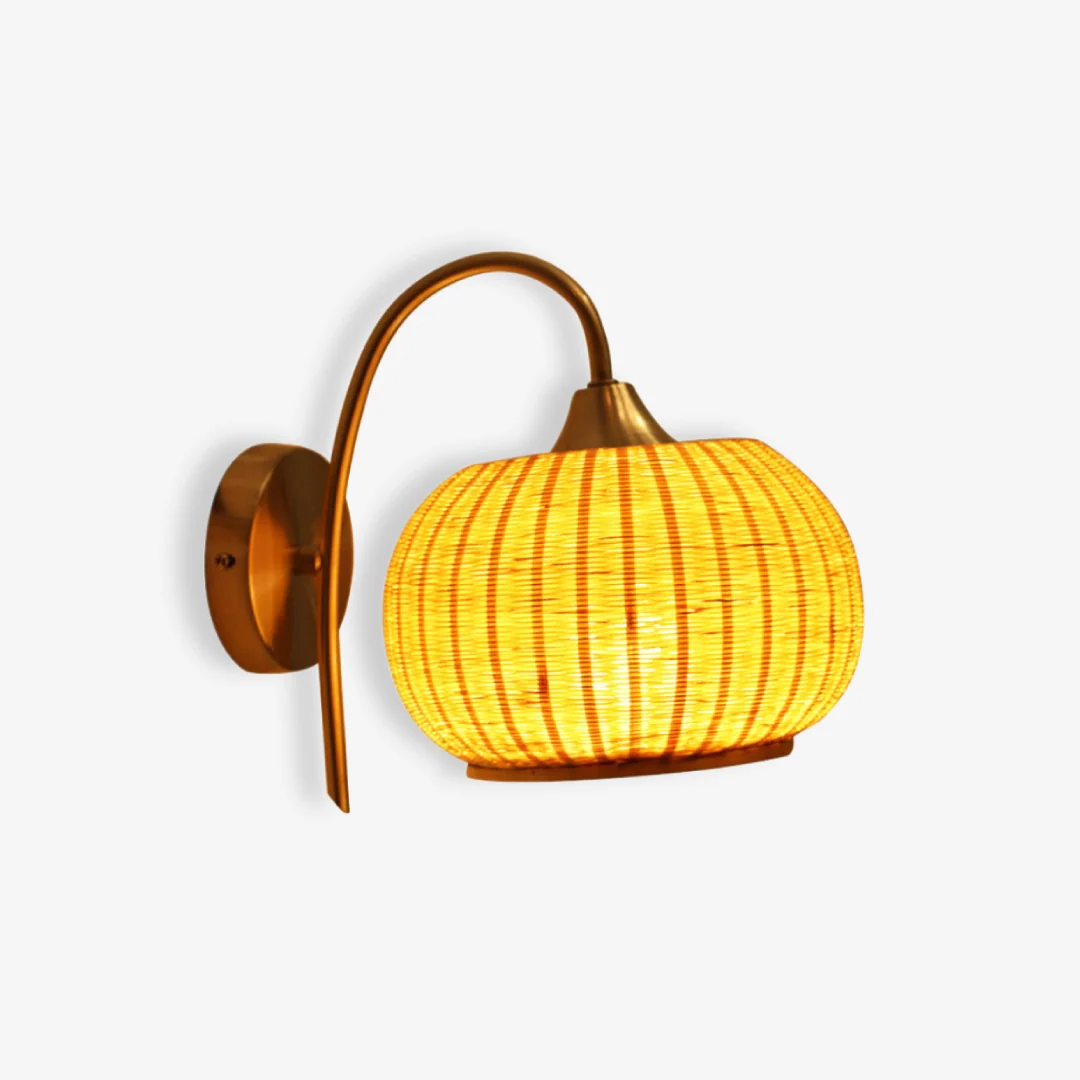 Organic Lantaarn geweven wandlamp Casual