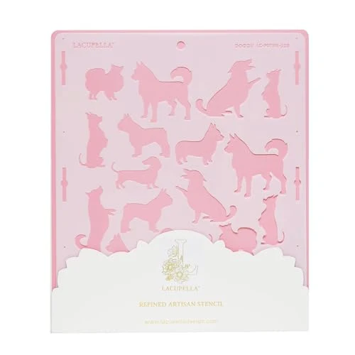 Selected Dog Pattern Large Cake and Baking Decorating Stencil Efficient