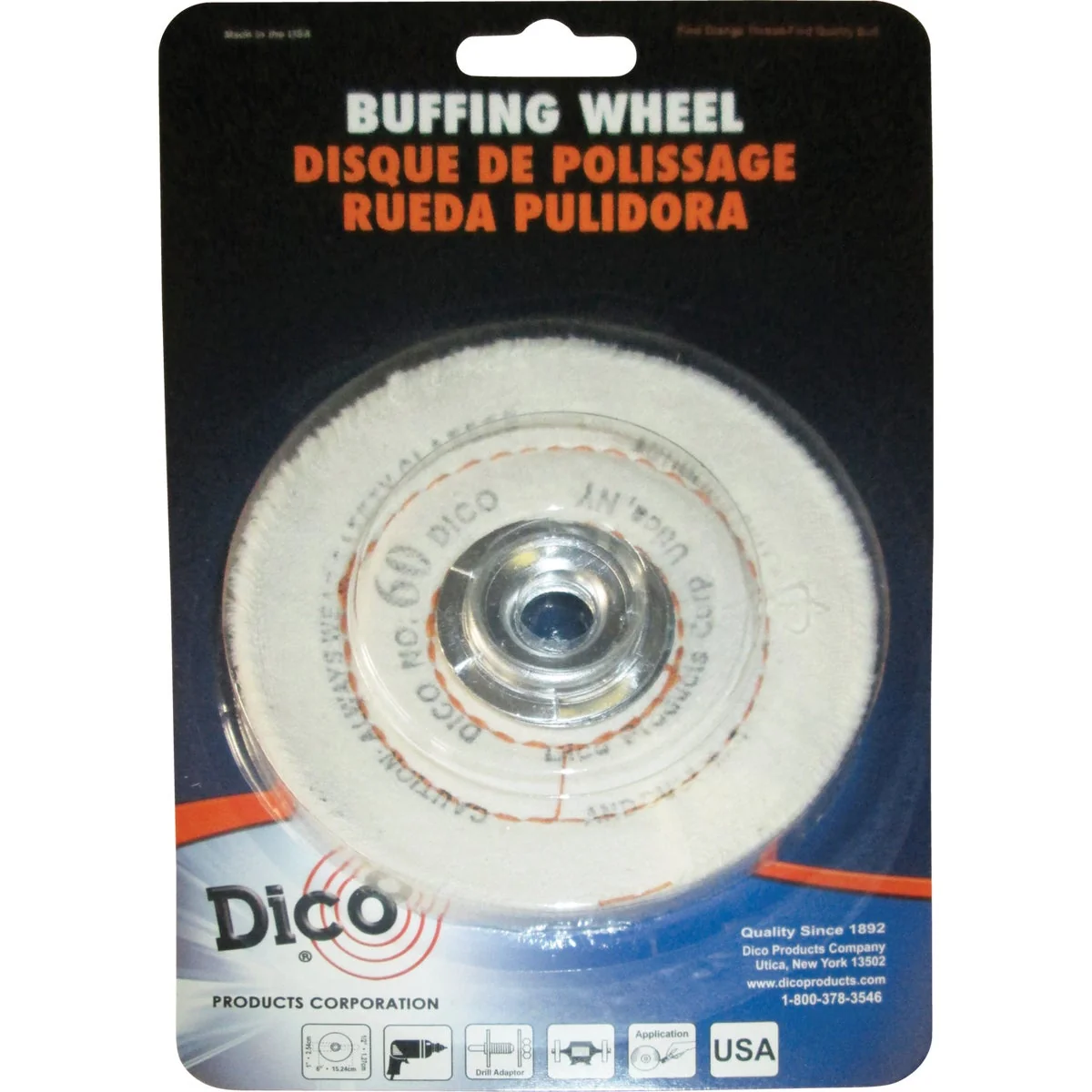 Safe Dico 4 In. x 1 2 In. Buffing Wheel Casual