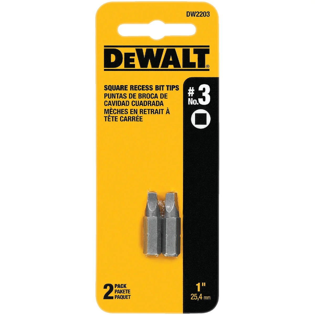 Eco-Friendly DeWalt Square Recess 3 1 In. Insert Screwdriver Bit Traditional