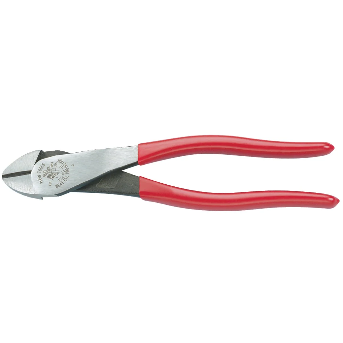 Premium Klein 8 In. High-Leverage Angled Head Diagonal Cutting Pliers Advanced