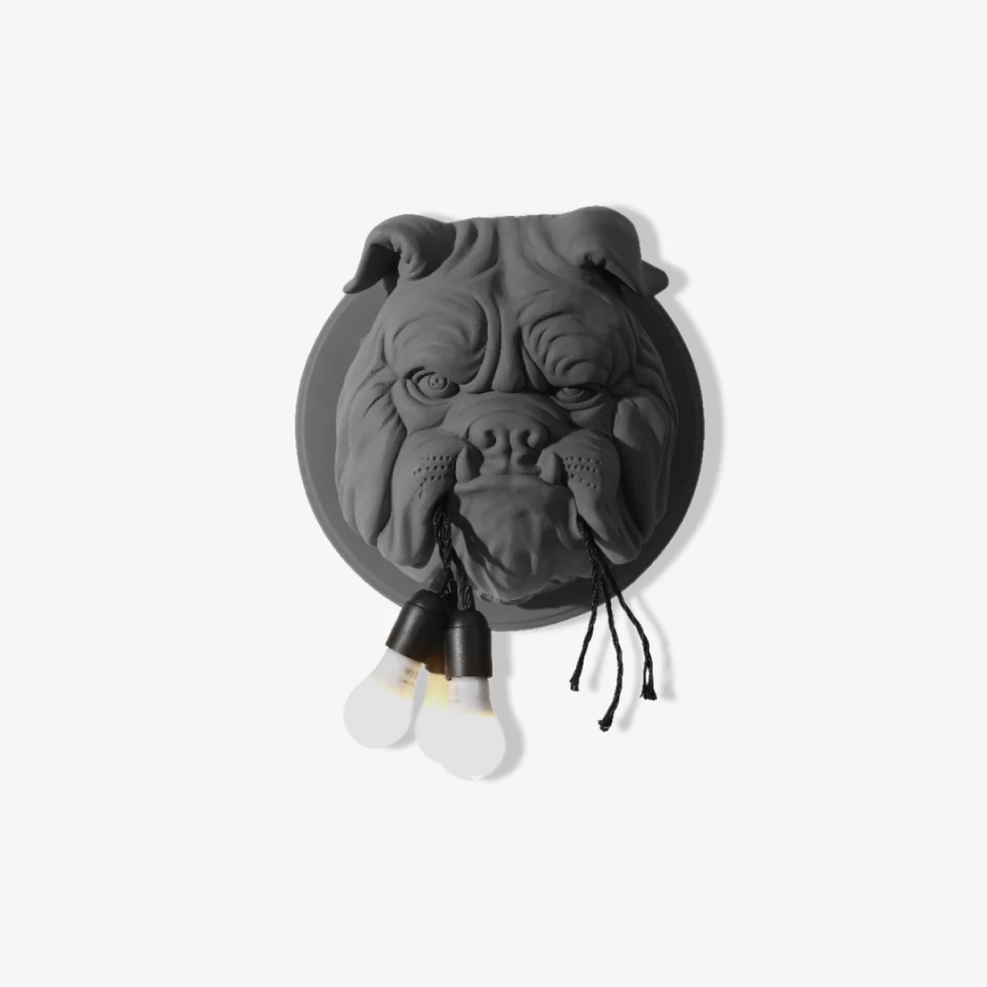 Solid Noordse Bulldog wandlamp Official