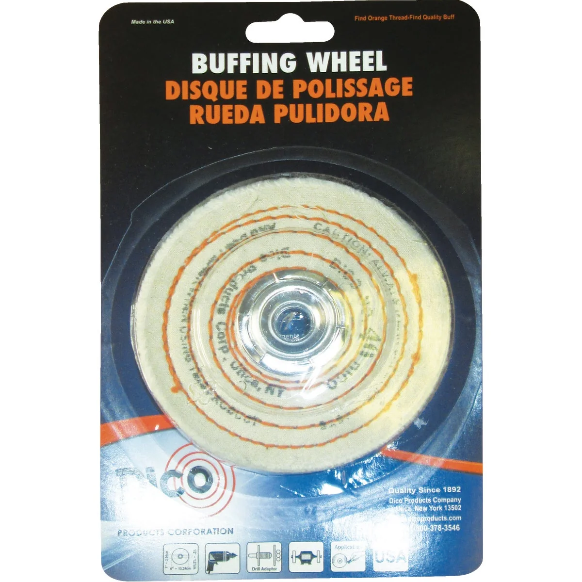 Fashionable Dico 4 In. x 1 2 In. Spiral Sewn Buffing Wheel Sophisticated