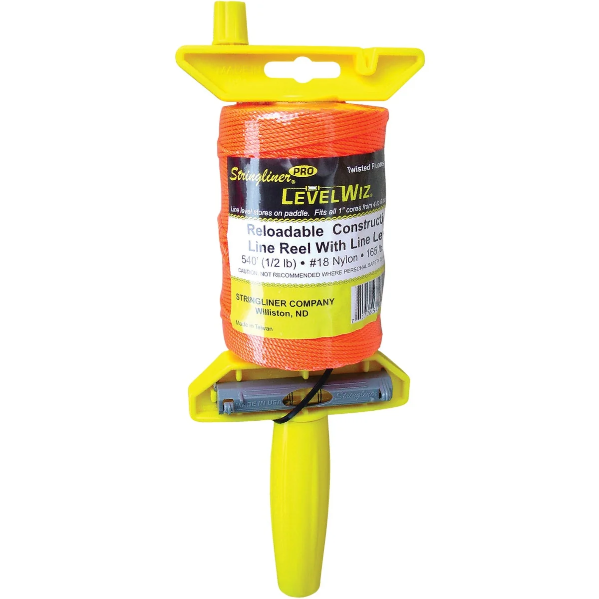 Comfortable Stringliner LevelWiz 540 Ft. Fluorescent Orange Twisted Nylon Mason Line Reel Quality