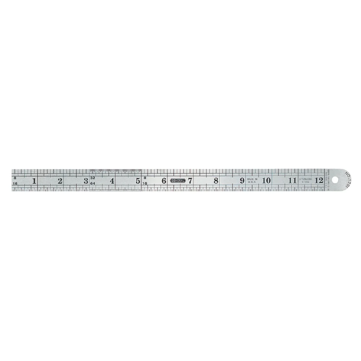 Reusable General Tools 12 In. Flexible Steel Industrial Precision Straight Edge Ruler Breathable
