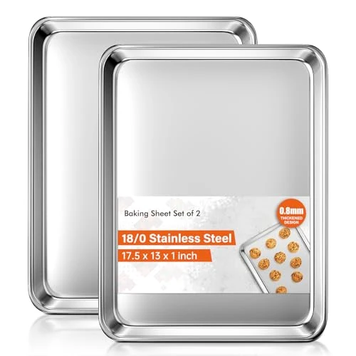 Professional Baking Sheet Set of 2 2 Count Lightweight