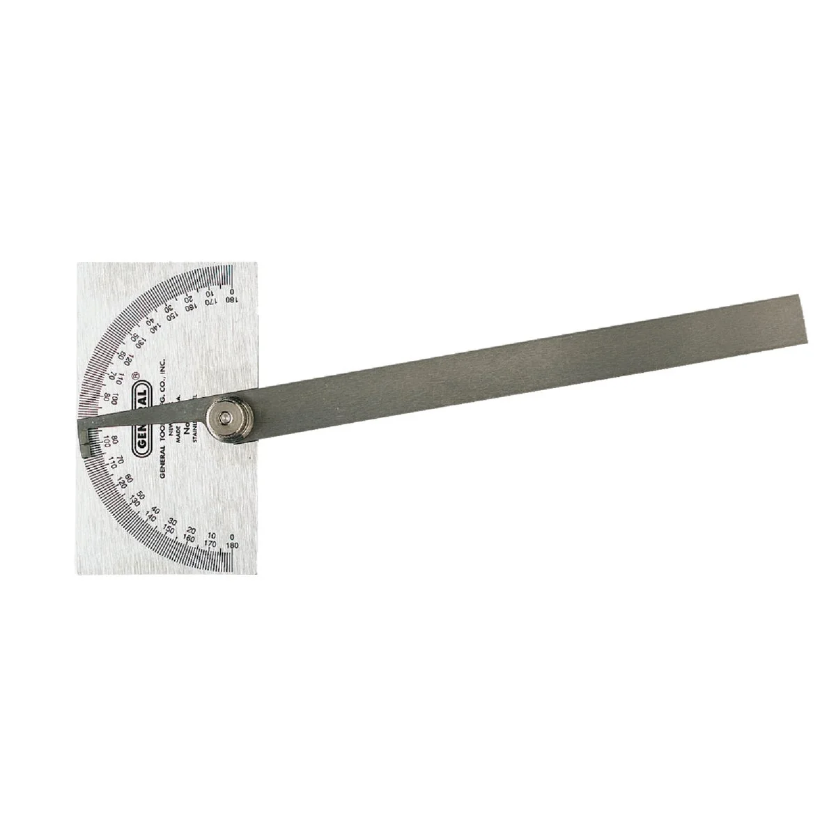 Elegant General Tools Steel Square Head Protractor Stylish