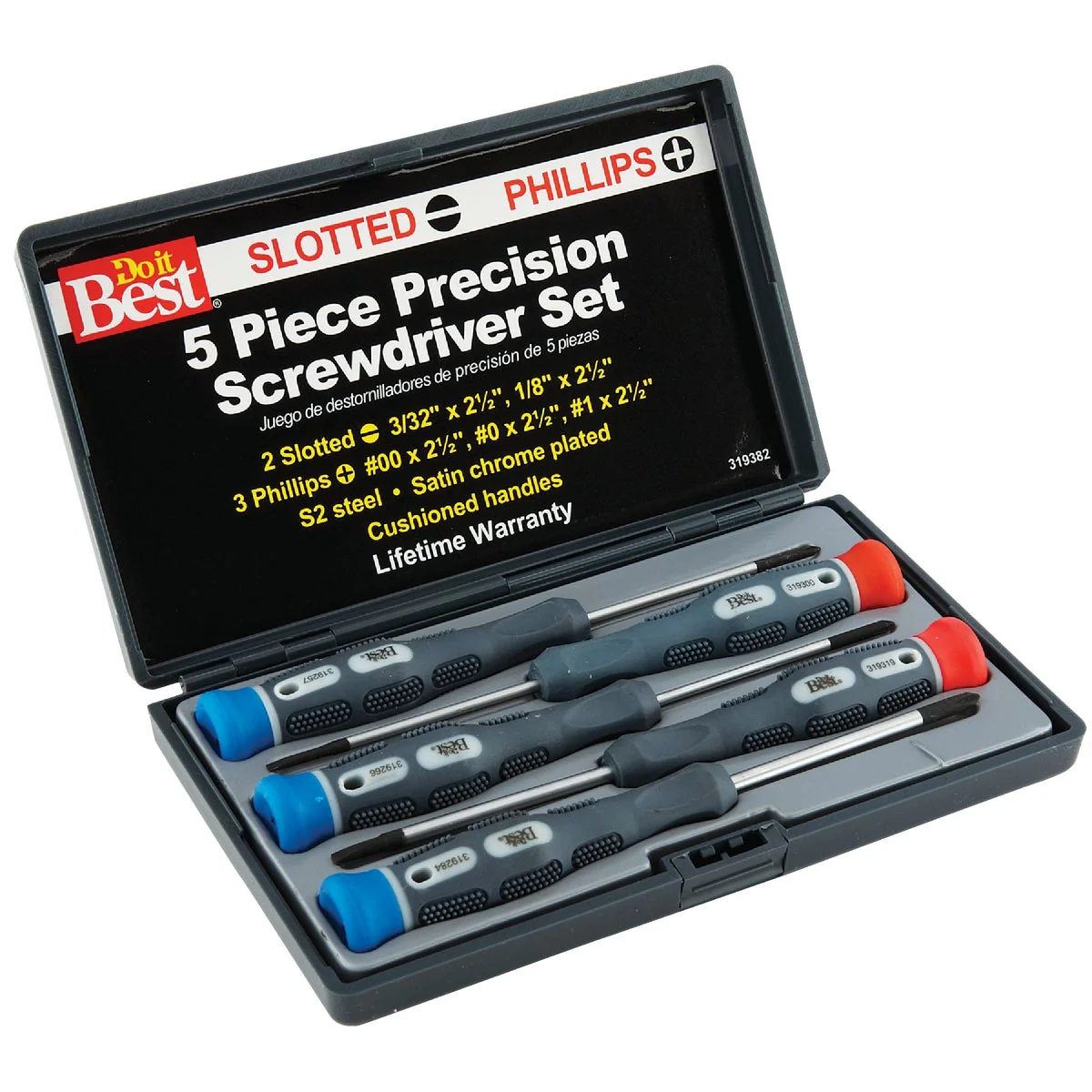Reliable Do it Precision Screwdriver Set 5-Piece Casual