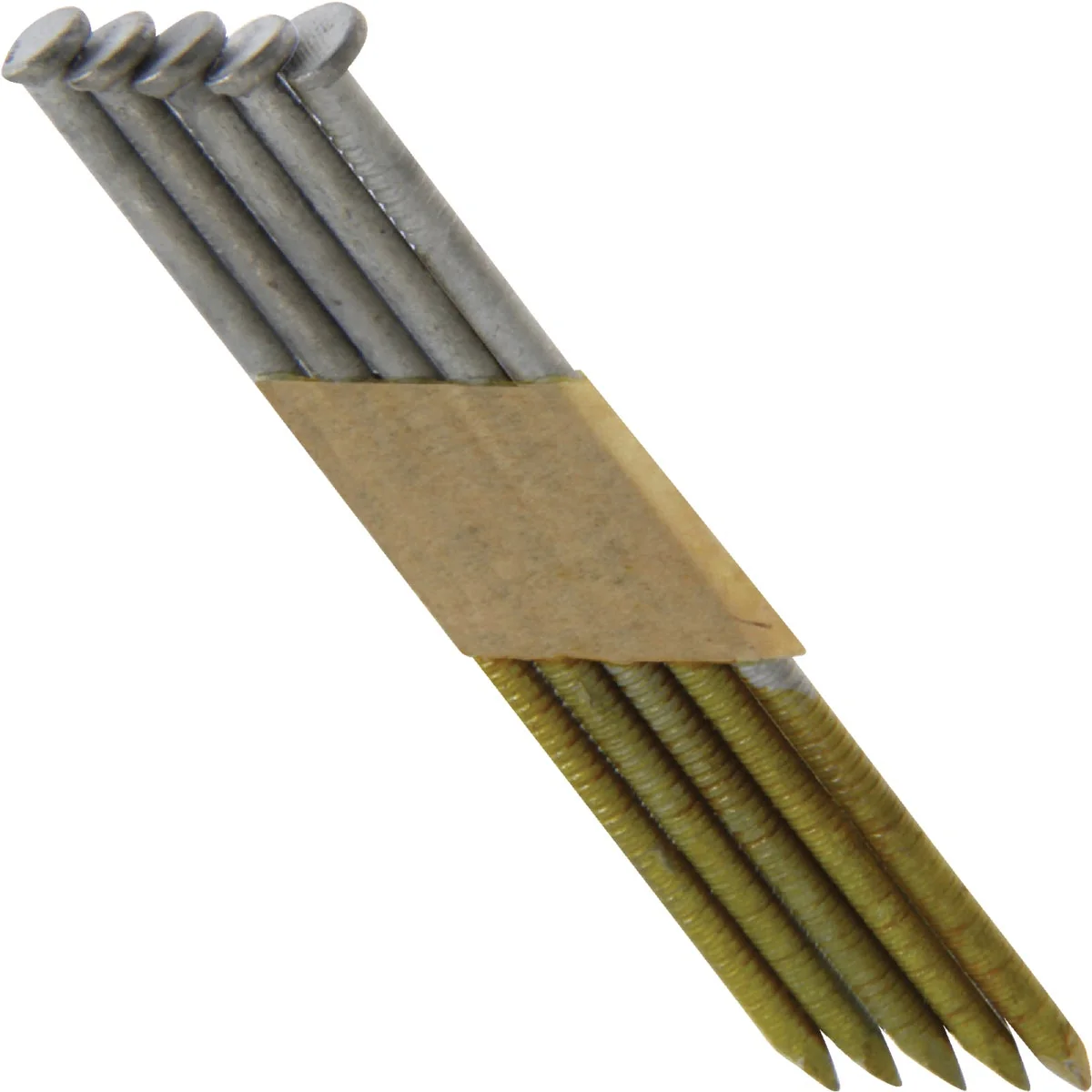 Optimized Grip-Rite 30 Degree Paper Tape Hot-Dipped Galvanized Ring Shank Clipped Head Framing Stick Nail 3 In. x .120 In. 2000 Ct. First-Class