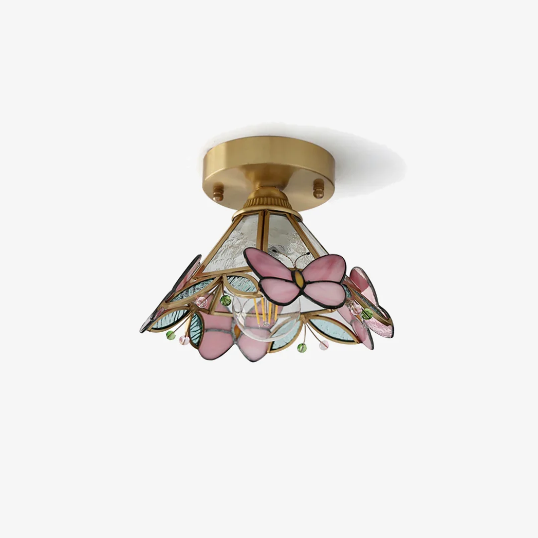 Healthy Vlinder glazen plafondlamp Sophisticated
