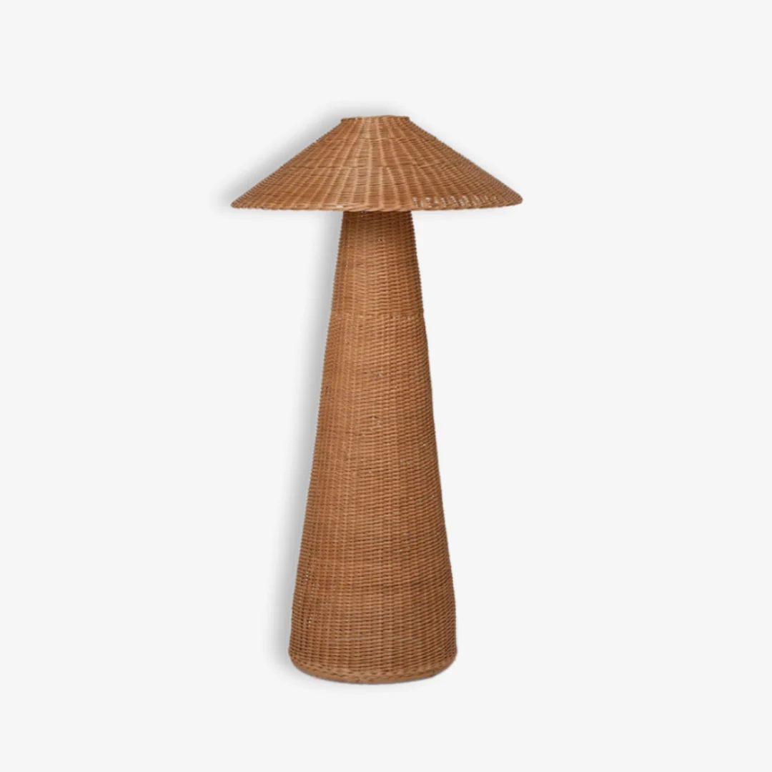 Smooth Bamboe geweven vloerlamp Powerful
