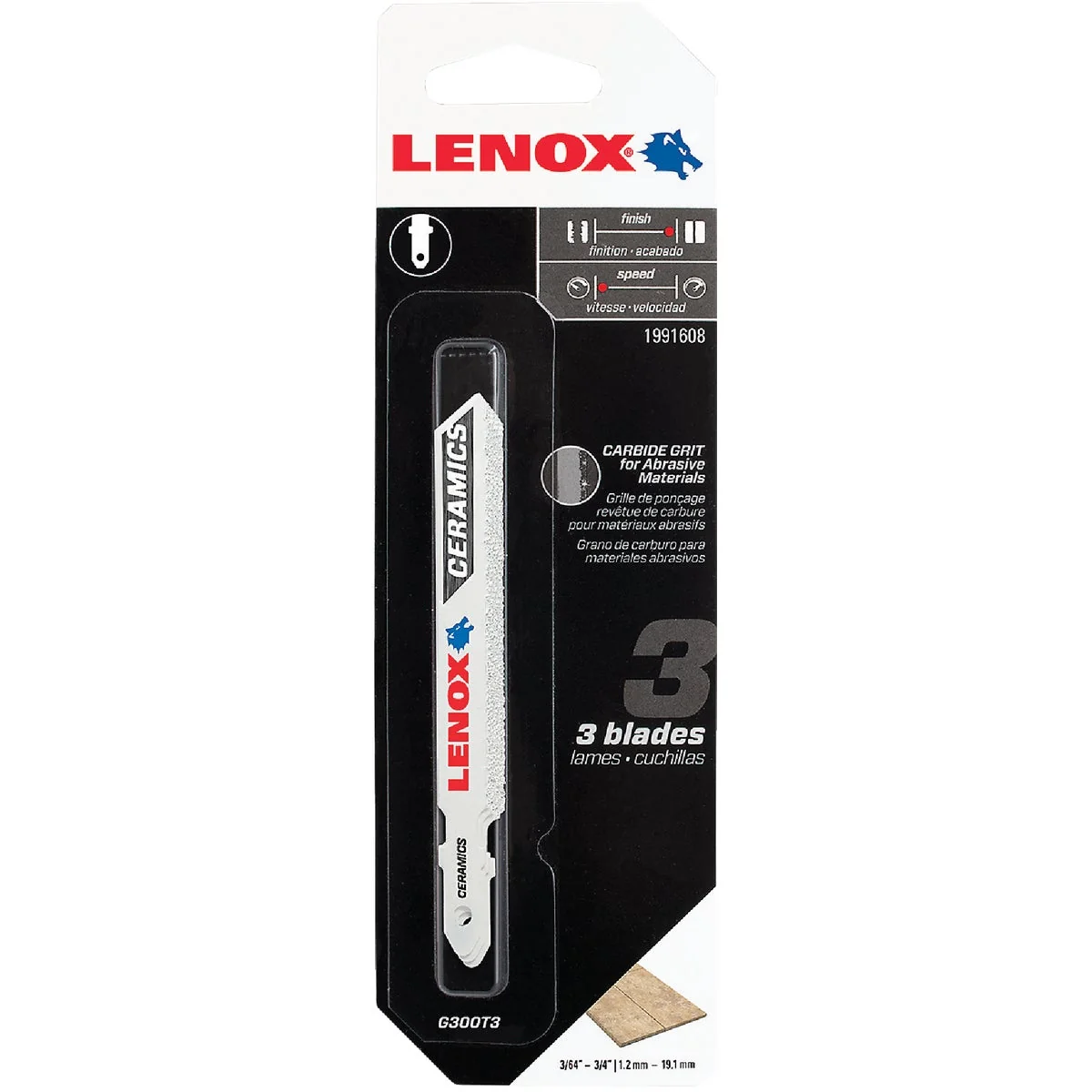 Dependable Lenox T-Shank 3-1 2 In. Carbide Grit Edge Jig Saw Blade Ceramics 3-Pack Quality