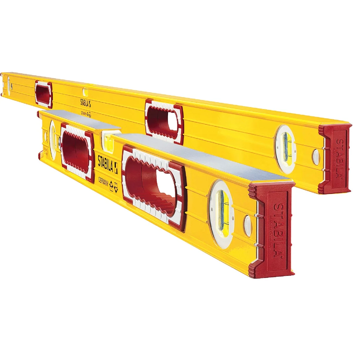 Convenient Stabila 58 In. and 32 In. Aluminum Heavy-Duty Level Set Modern