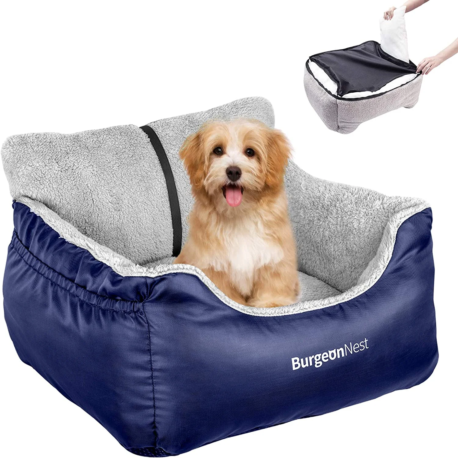 Powerful Dog Car Seat — Detachable Washable Booster for Safer Travel Recyclable