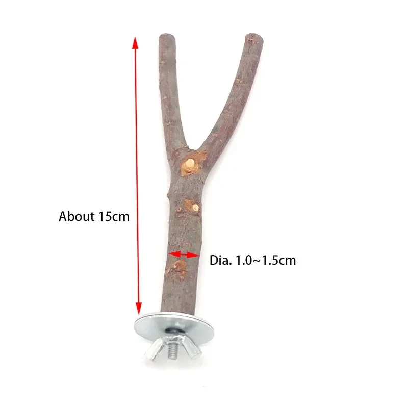 Prestigious Natural Fork Branch Perch — Climb Perch Chew Enrichment for Birds Small Pets Verified
