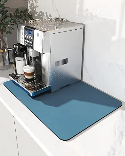 Powerful Coffee Mat Hide Stain Rubber Backed Absorbent Dish Drying Mat for Kitchen Counter Classic