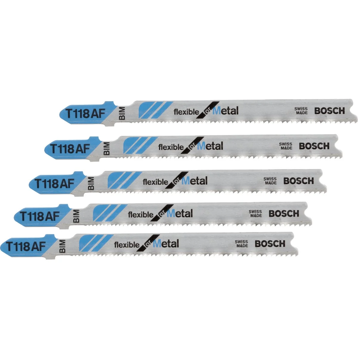 Fast Bosch T-Shank 3-5 8 In. x 17-24 TPI Bi-Metal Jig Saw Blade Flexible for Metal 5-Pack Comfortable