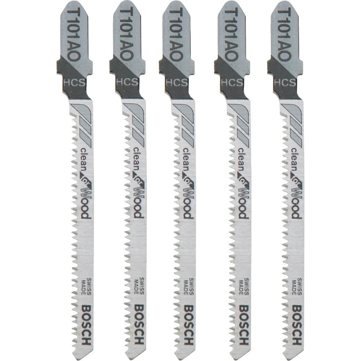 Responsible Bosch T-Shank 3 In. x 20 TPI High Carbon Steel Jig Saw Blade Clean for Wood 5-Pack Environmentally Friendly