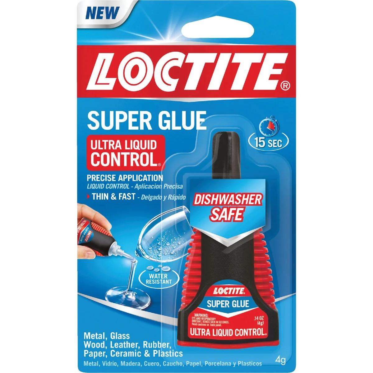 User-Friendly LOCTITE 0.14 Oz. Ultra Liquid Control Super Glue Durable