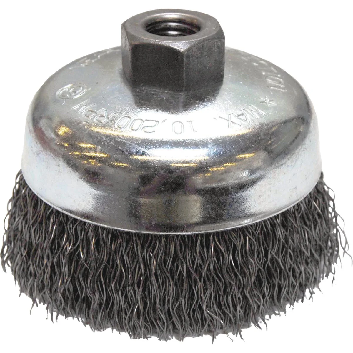Safe Weiler Vortec 4 In. Crimped 0.02 In. Angle Grinder Wire Brush Organic