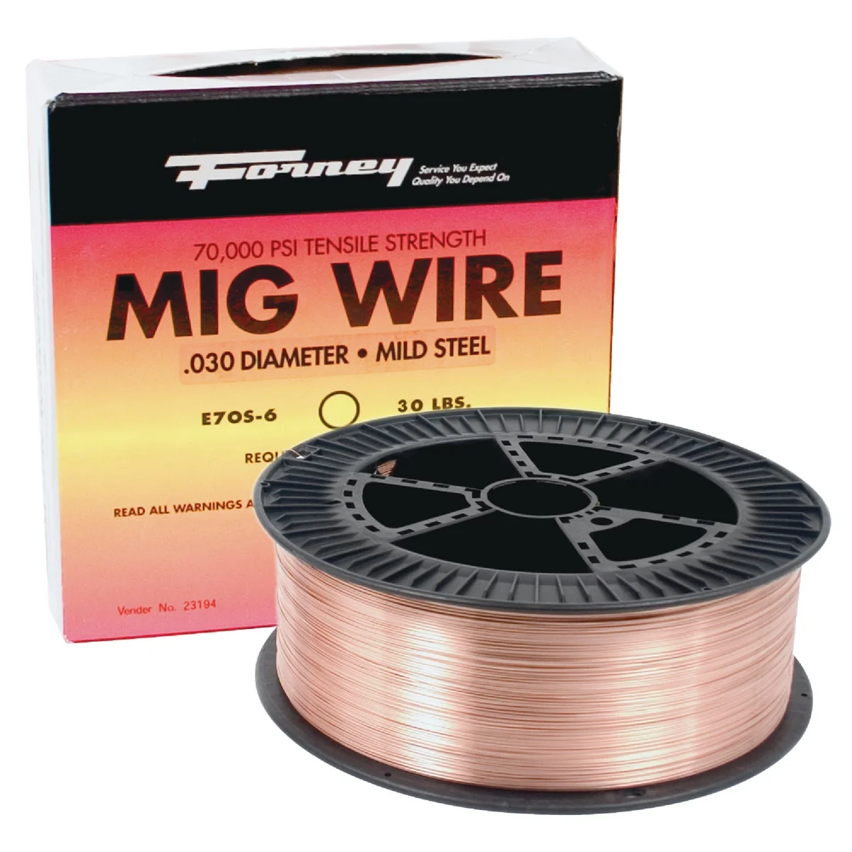 Convenient Forney ER70S-6 Mild Steel Mig Wire 0.035 In. 33 Lb. Flexible