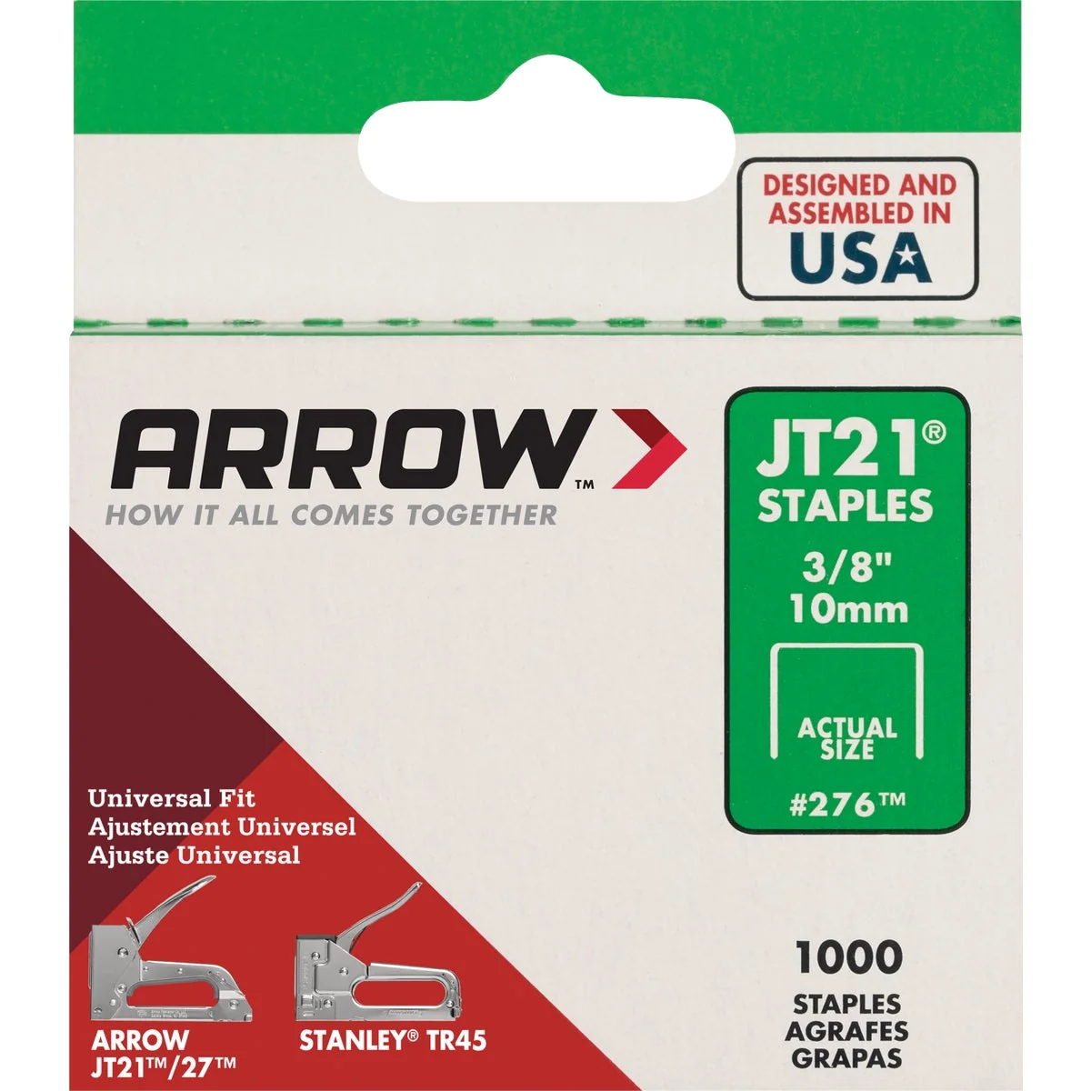 Superior Arrow JT21 Light Duty Staple 3 8 In. 1000-Pack Innovative