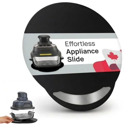 Solid Elegant Round Sliding Tray Compatible with Ninja Crispi Air Fryer and Instant Pot Organic