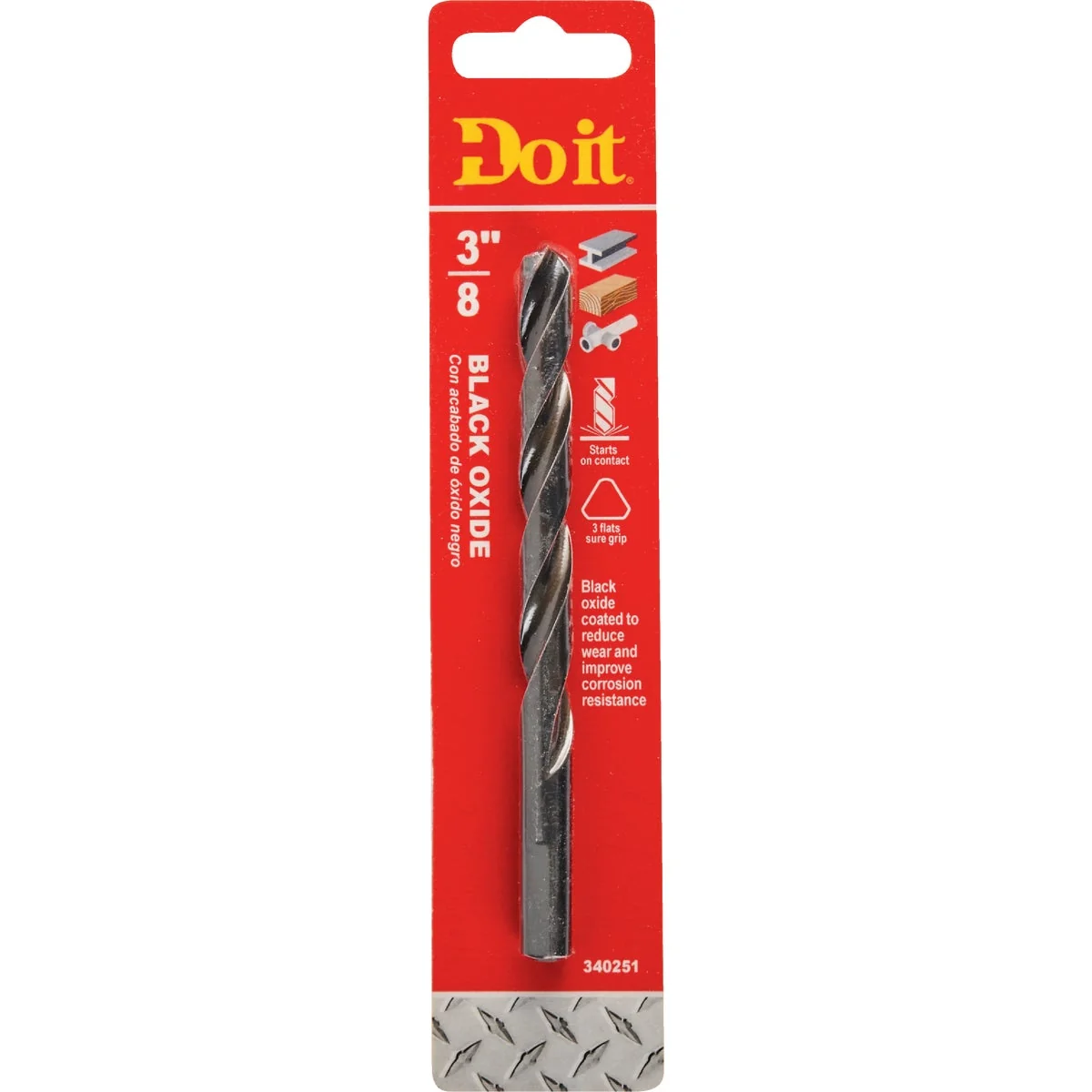 Safe Do it 3 8 In. Black Oxide Drill Bit Sophisticated