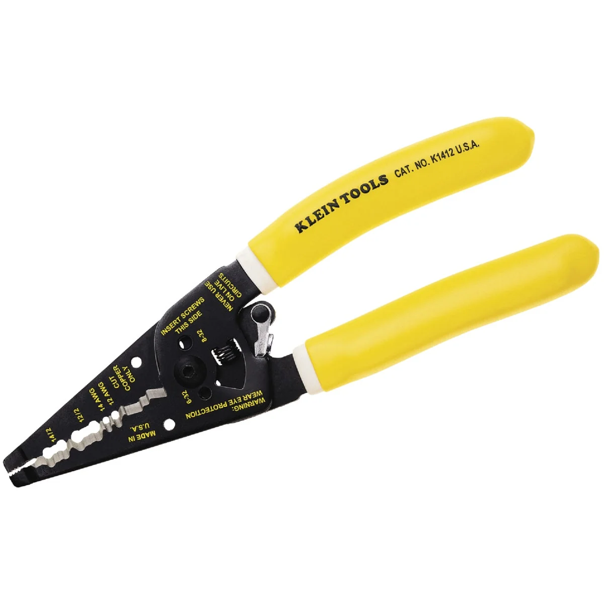Effective Klein 7-3 4 In. 12 2 and 14 2 AWG Solid Kurved NM Wire Stripper Specialty