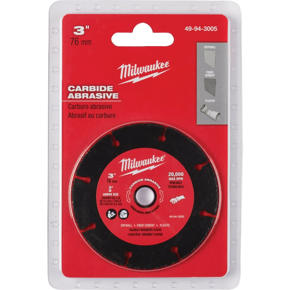 Selected Milwaukee 3 In. Carbide Abrasive Circular Saw Blade Premium Material