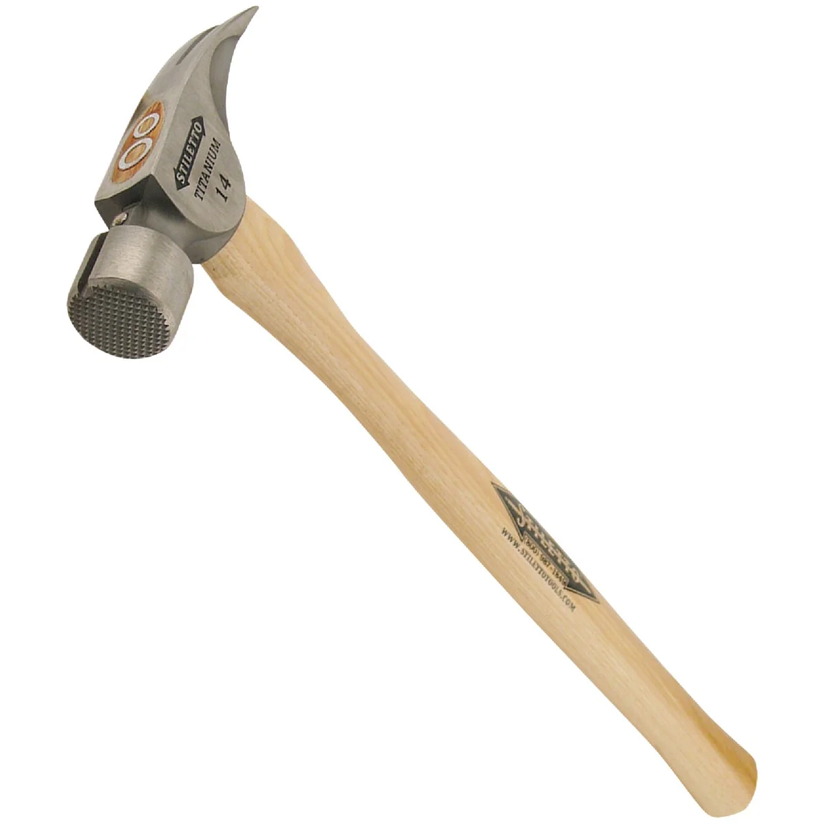 Practical Stiletto 14 Oz. Milled-Face Framing Hammer with Straight Hickory Handle Superior