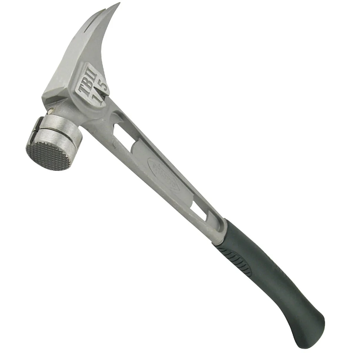 Original Stiletto Ti-Bone III 15 Oz. Milled-Face Framing Hammer with Curved Titanium Handle Optimized