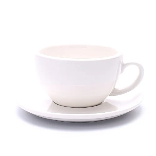 Eco-Friendly Latte Art Ceramic Cup and Saucer Cappuccino Fine Porcelain Smart