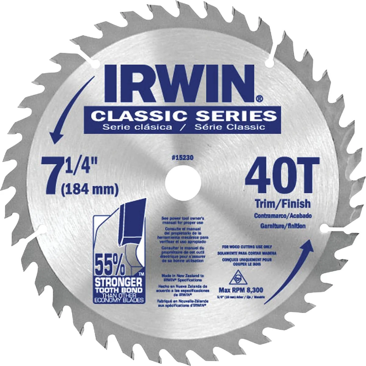 Relaxed Irwin Classic Series 7-1 4 In. 40-Tooth Trim Finish Circular Saw Blade Elegant