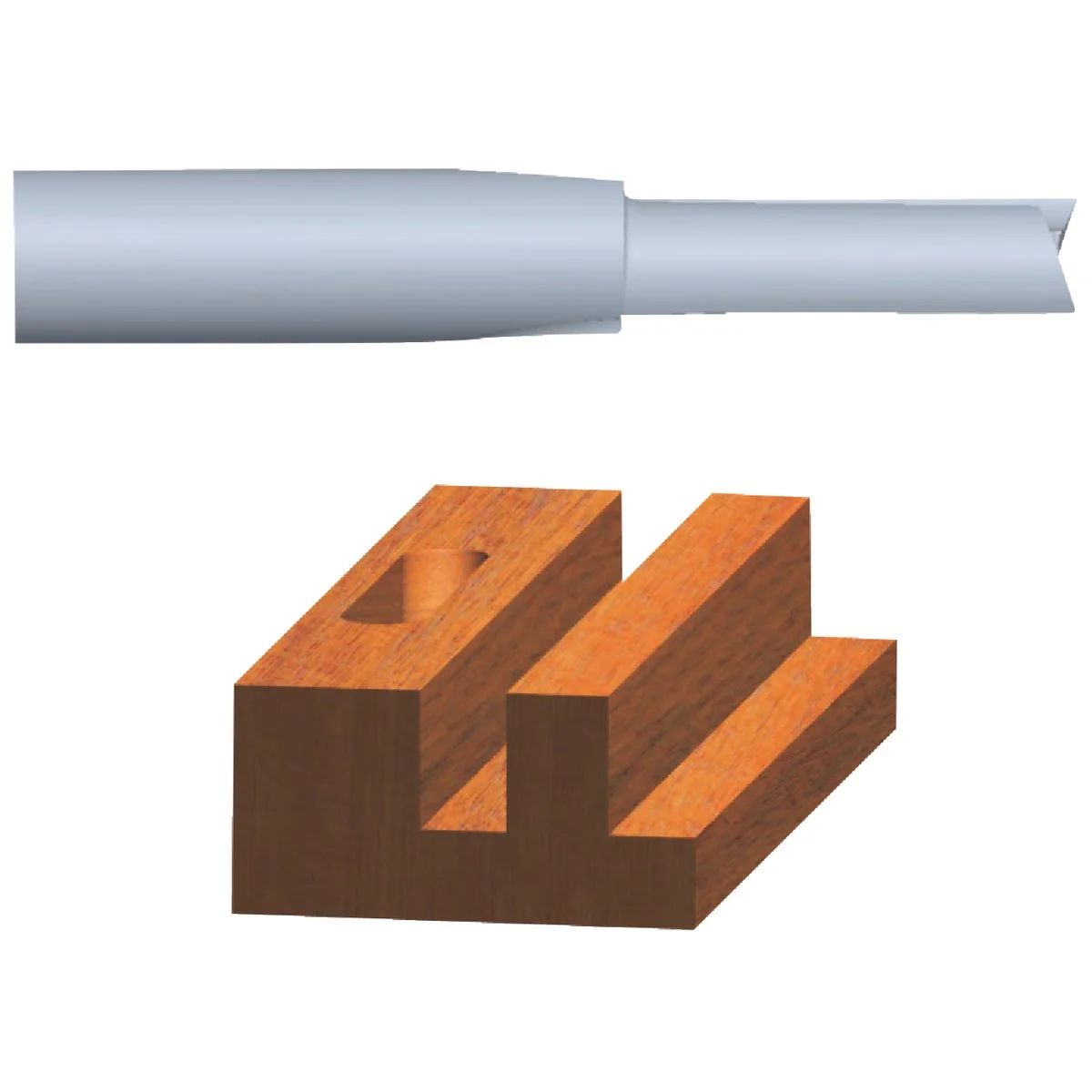 Fine Crafted Vermont American Carbide Tip 5 16 In. Straight Bit Proven