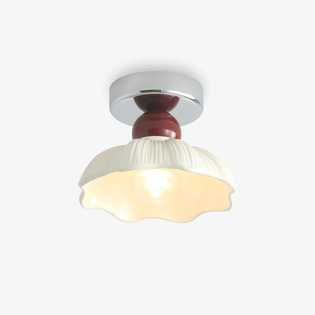 Soft Crèmekleurige Tarta plafondlamp Artisan
