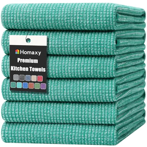 Optimized 380 GSM Cotton Premium Kitchen Towels 6 Pack 6 Count Professional