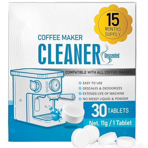Fashionable 30 Count Coffee Machine Cleaning Tablets Organic