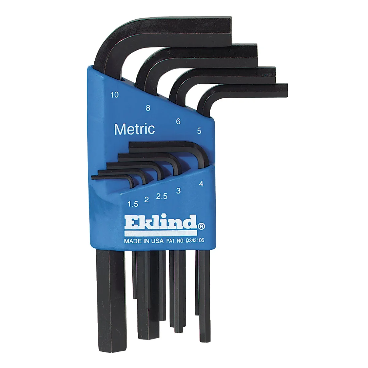 Minimalist Eklind Metric Short Arm Hex Key Set 9-Piece Exceptional