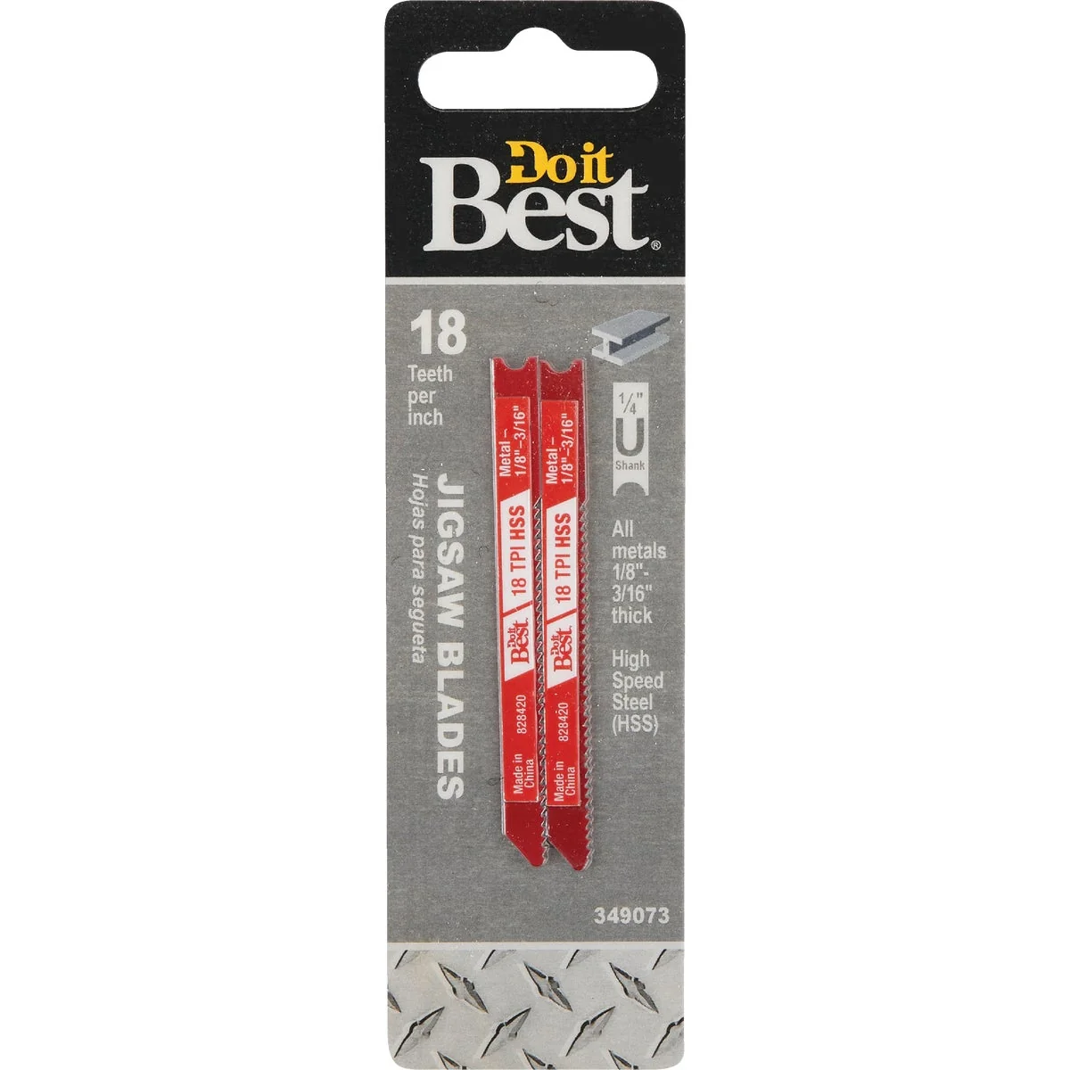 Sustainable Do it U-Shank 3 In. x 18 TPI High Speed Steel Jig Saw Blade Metal 1 8 to 3 16 In. 2-Pack Durable